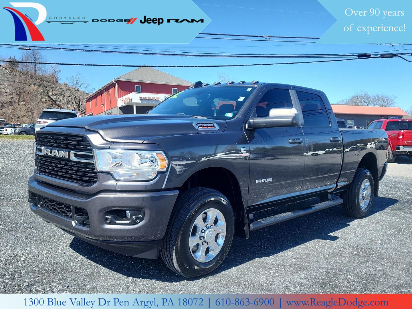 Gray (Granite Crystal Metallic Clearcoat) 2022 RAM 2500 Big Horn Crew Cab 4WD Pickup Truck Four-Wheel Drive 8-Speed Automatic