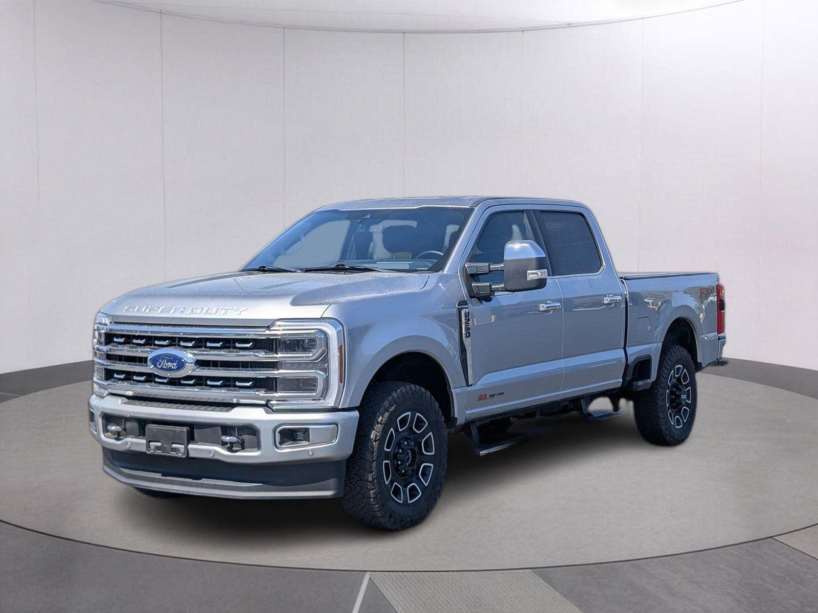 Iconic Silver Metallic 2024 Ford F-250 Super Duty Pickup Truck Four-Wheel Drive Automatic