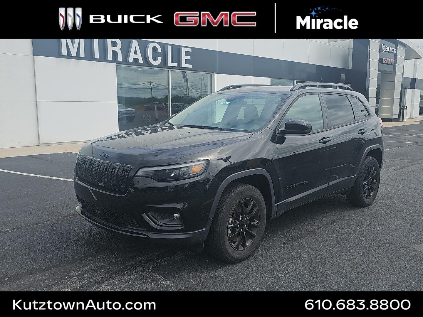 Diamond Black Crystal Pearlcoat 2023 Jeep Cherokee SUV / Crossover Four-Wheel Drive 9-Speed Automatic