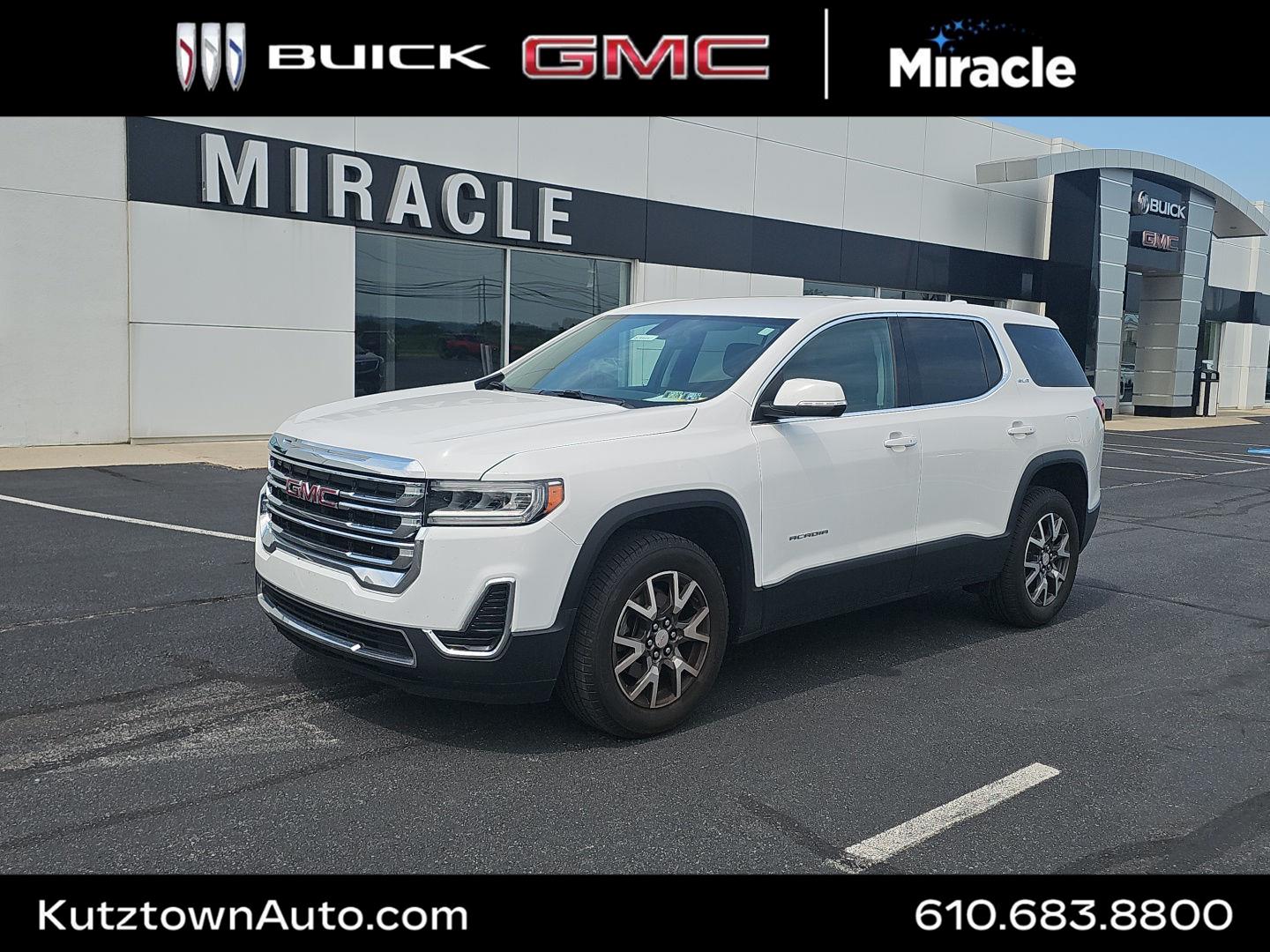 Summit White 2020 GMC Acadia SUV / Crossover Front-Wheel Drive 9-Speed Automatic