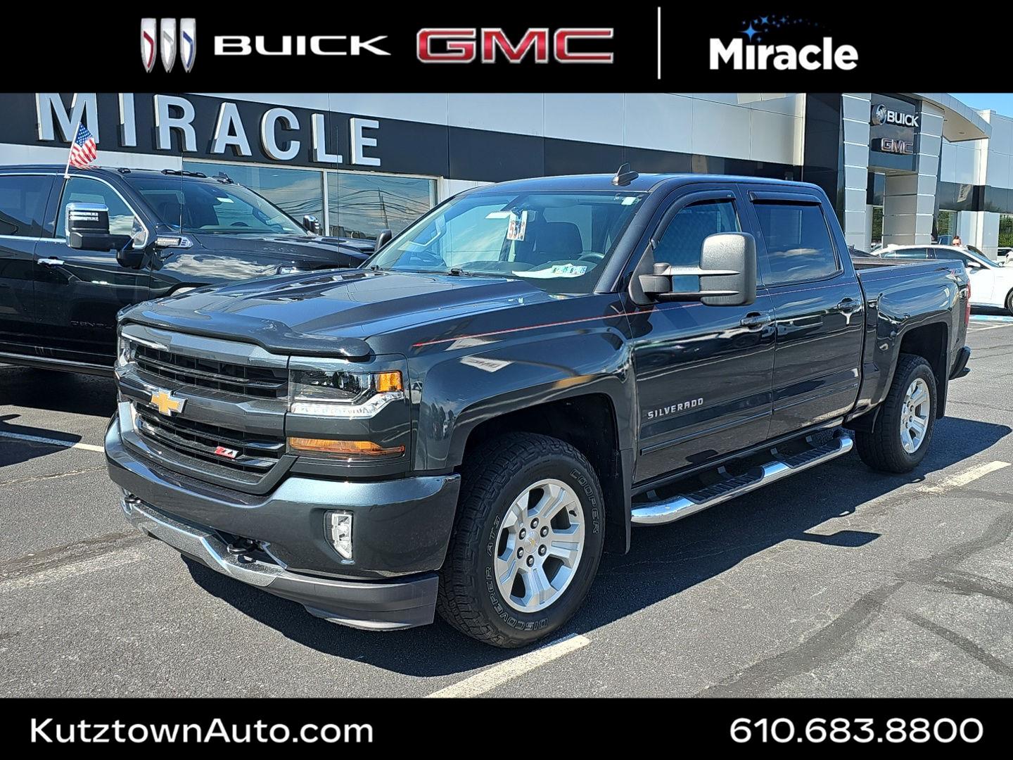 Gray (Graphite Metallic) 2017 Chevrolet Silverado 1500 Pickup Truck Four-Wheel Drive 6-Speed Automatic