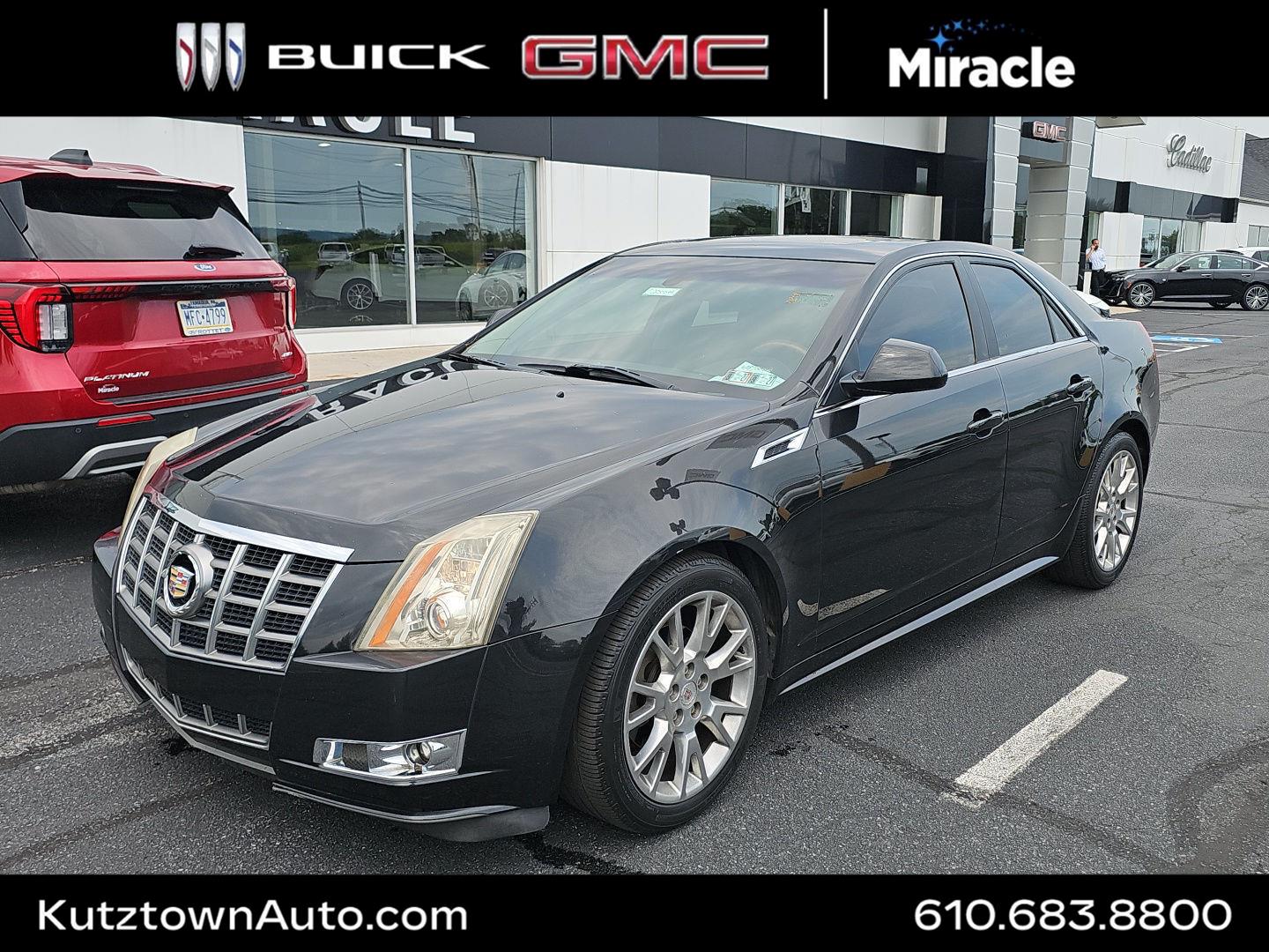 Black Diamond Tricoat 2012 Cadillac CTS Sedan All-Wheel Drive 6-Speed Automatic