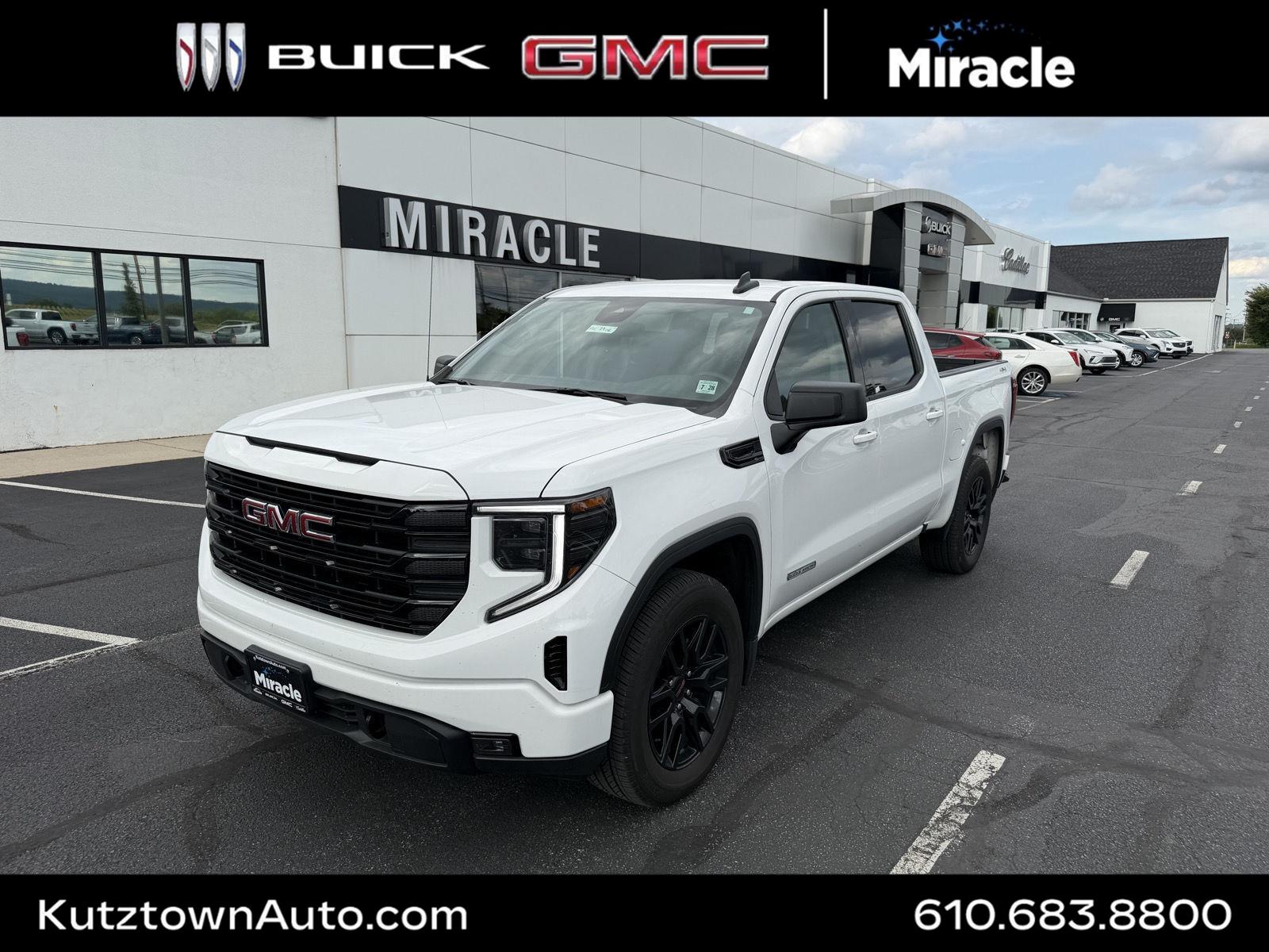 Summit White 2023 GMC Sierra 1500 Pickup Truck Four-Wheel Drive 8-Speed Automatic