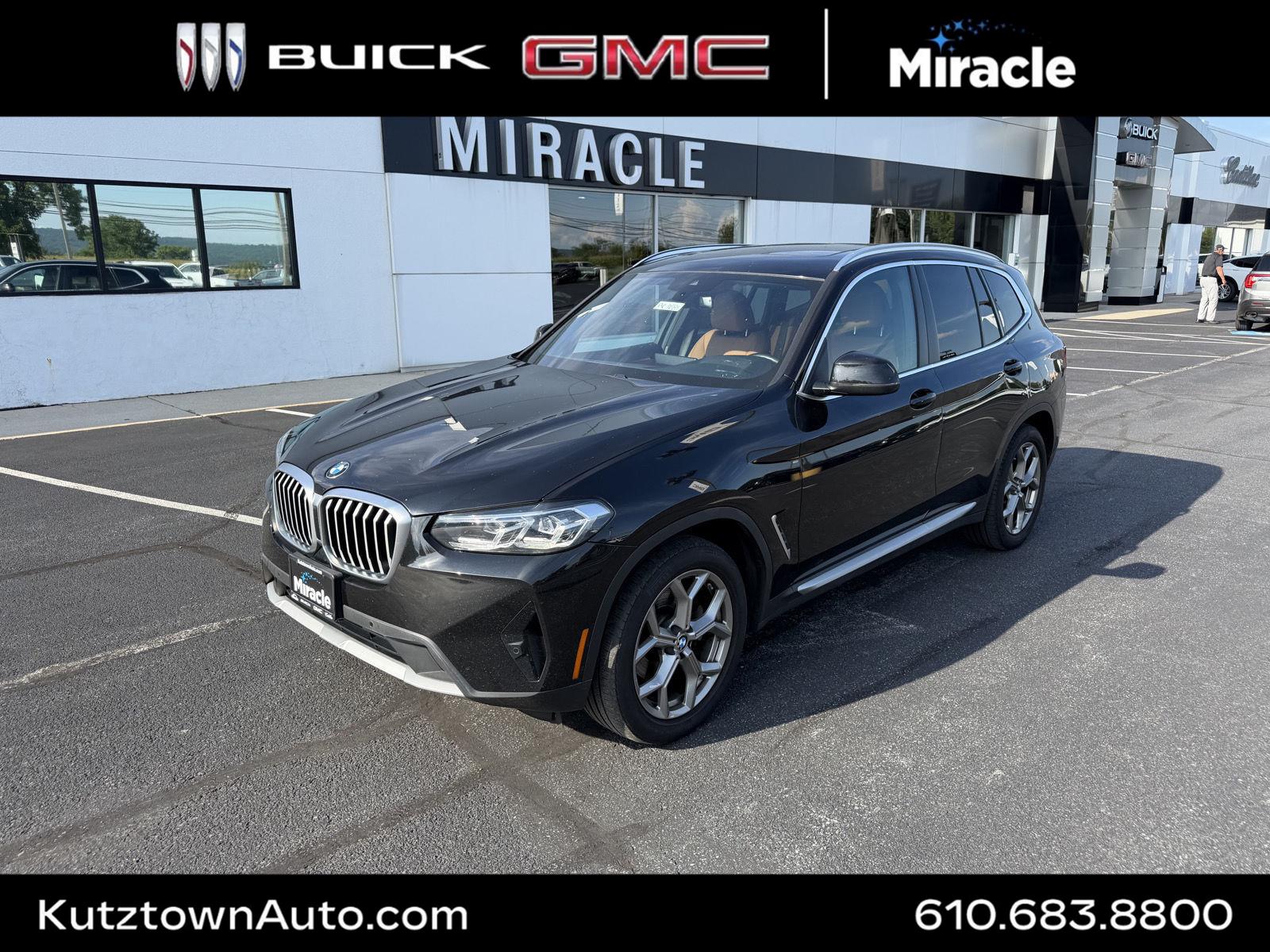 Black Sapphire Metallic 2024 BMW X3 SUV / Crossover All-Wheel Drive Automatic