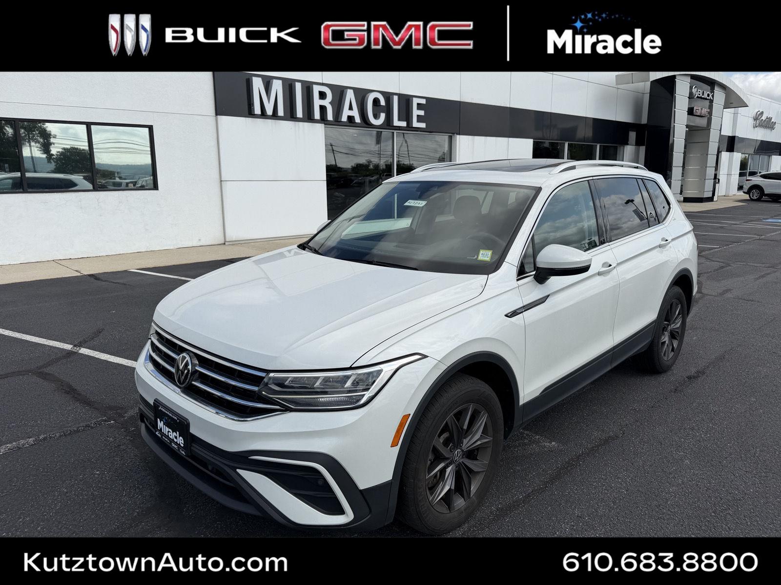 Opal White Pearl 2023 Volkswagen Tiguan SUV / Crossover All-Wheel Drive Automatic