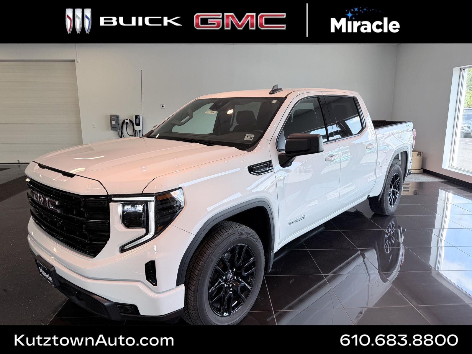 Summit White 2023 GMC Sierra 1500 Pickup Truck Four-Wheel Drive 8-Speed Automatic