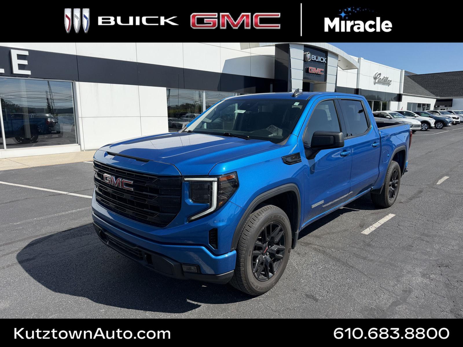 Dynamic Blue Metallic 2024 GMC Sierra 1500 Pickup Truck Four-Wheel Drive 8-Speed Automatic