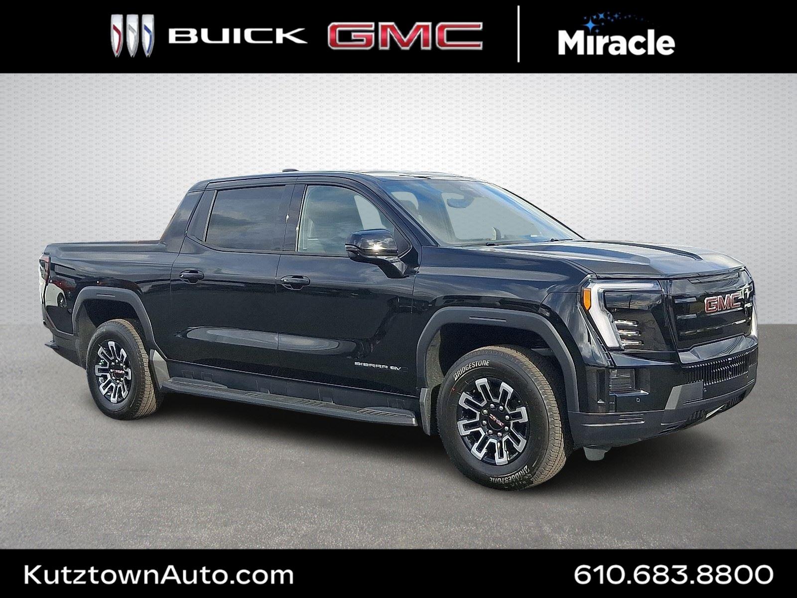 Onyx Black 2026 GMC Sierra EV Pickup Truck All-Wheel Drive Automatic