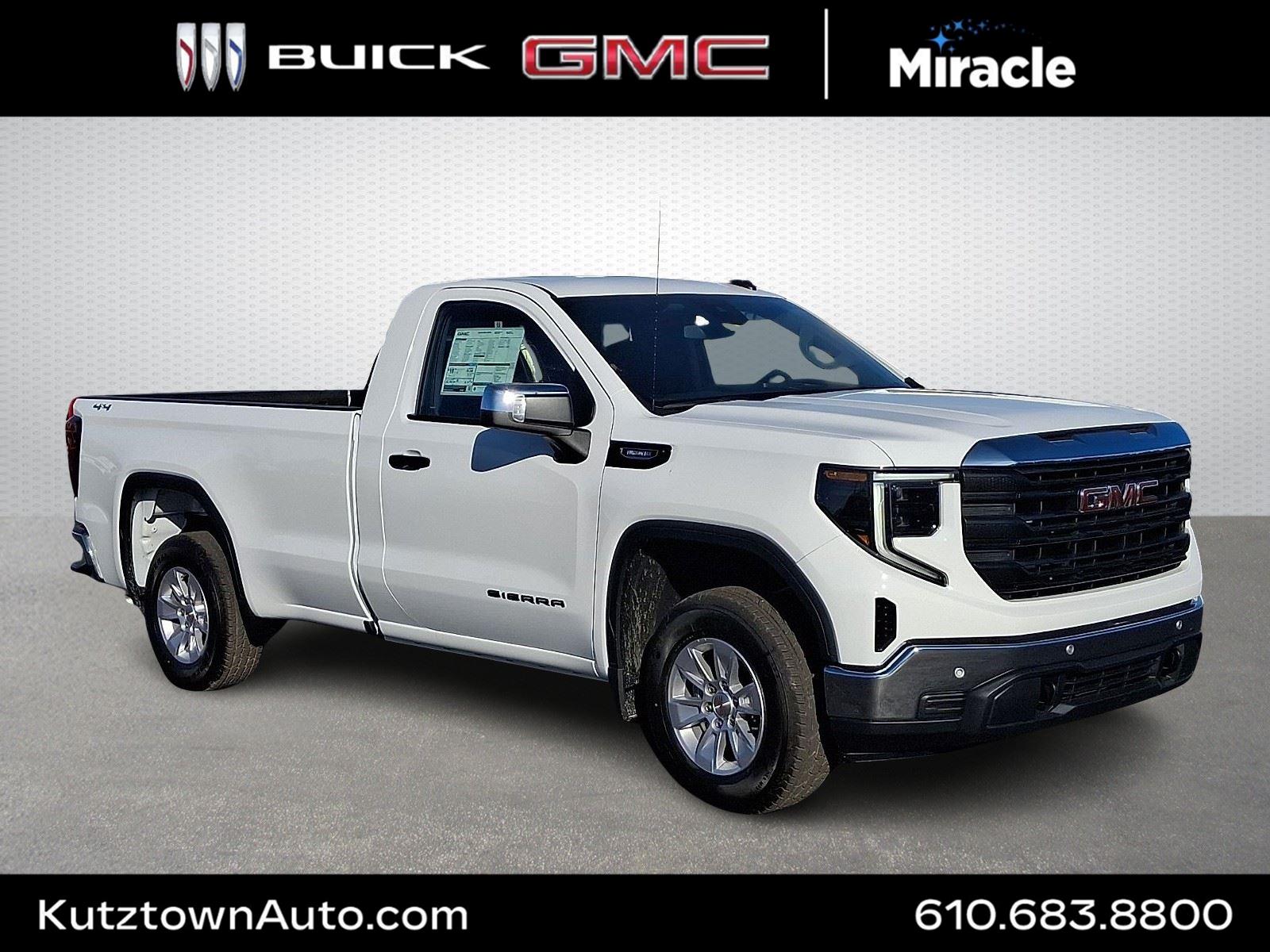 Summit White 2026 GMC Sierra 1500 Pickup Truck Four-Wheel Drive 8-Speed Automatic
