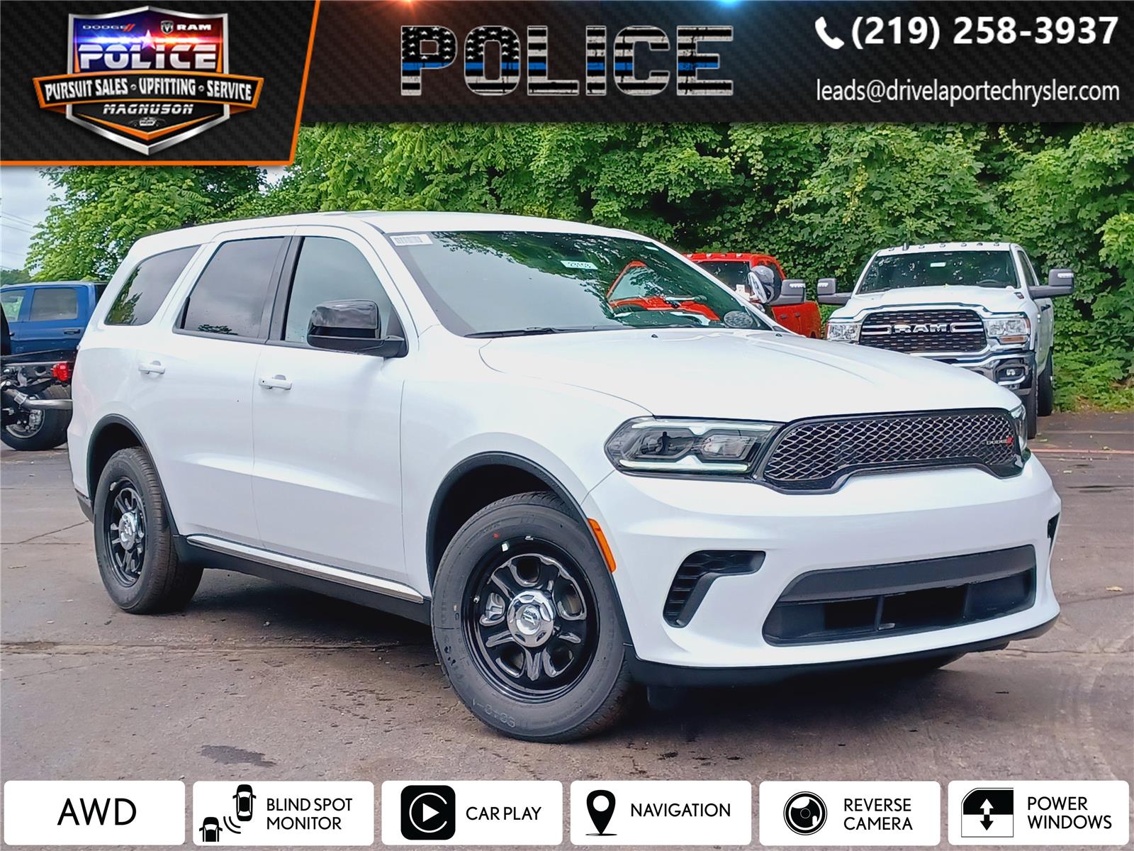 White Knuckle Clearcoat 2026 Dodge Durango Pursuit AWD SUV / Crossover All-Wheel Drive 8-Speed Automatic