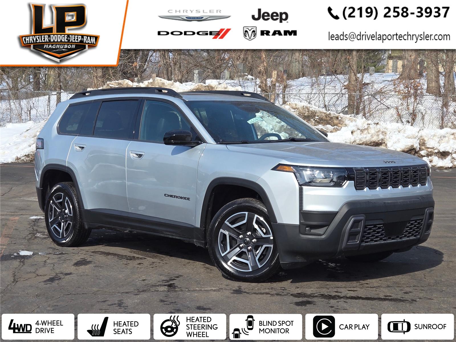 Silver Zynith Clearcoat 2026 Jeep Cherokee Limited 4WD SUV / Crossover Four-Wheel Drive Automatic