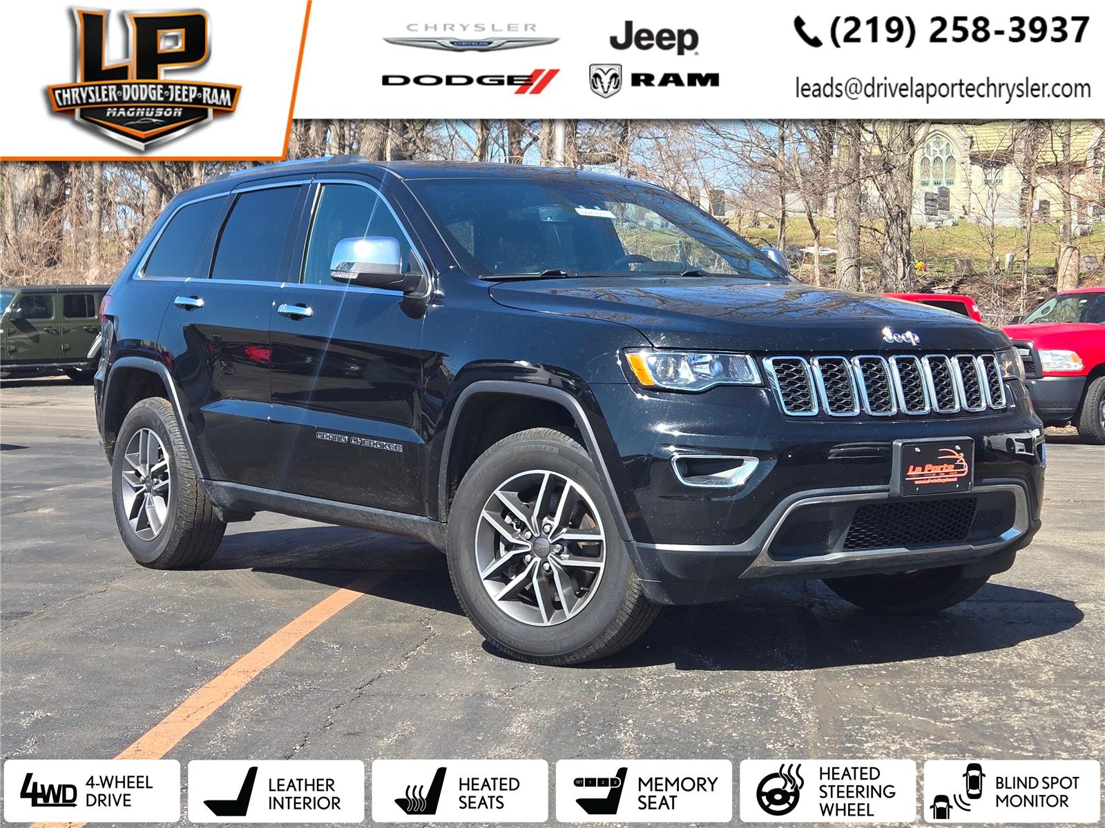 Diamond Black Crystal Pearlcoat 2021 Jeep Grand Cherokee Limited 4WD SUV / Crossover Four-Wheel Drive 8-Speed Automatic