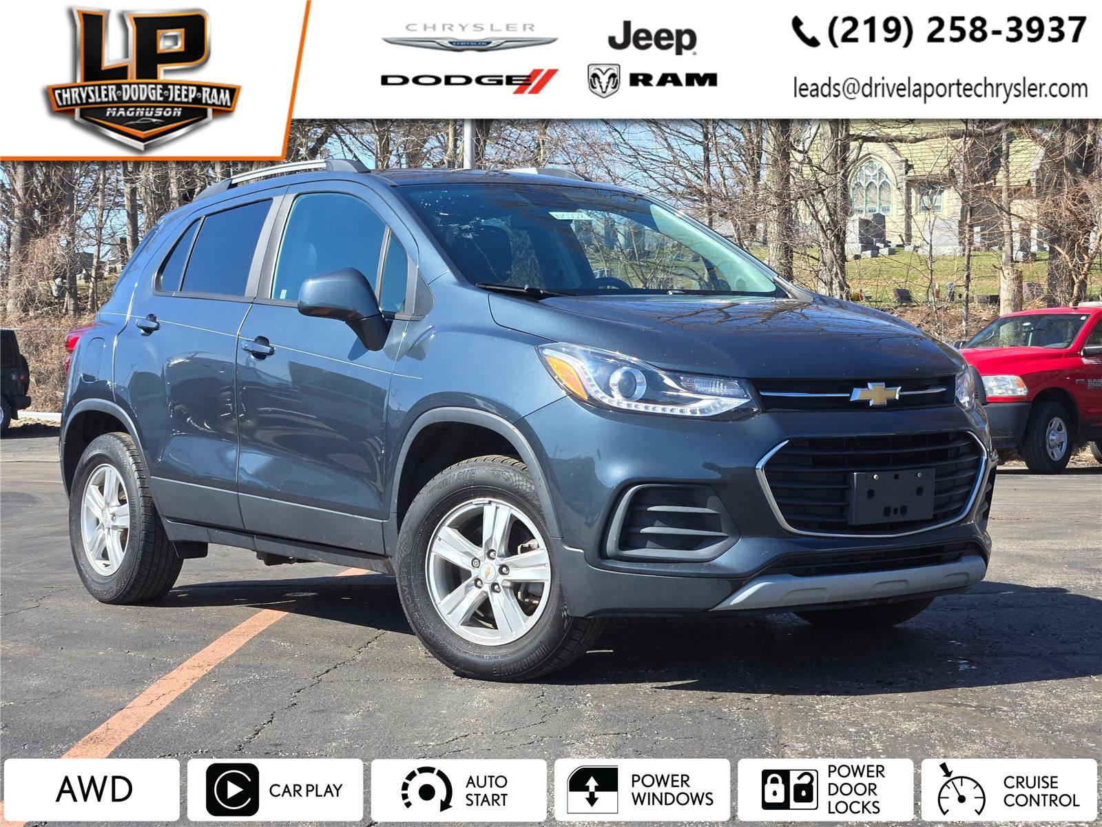 2021 Chevrolet Trax LT AWD Gris (Shadow Gray Metallic) SUV/Crossover Tracción en las cuatro ruedas 6 velocidades Automática