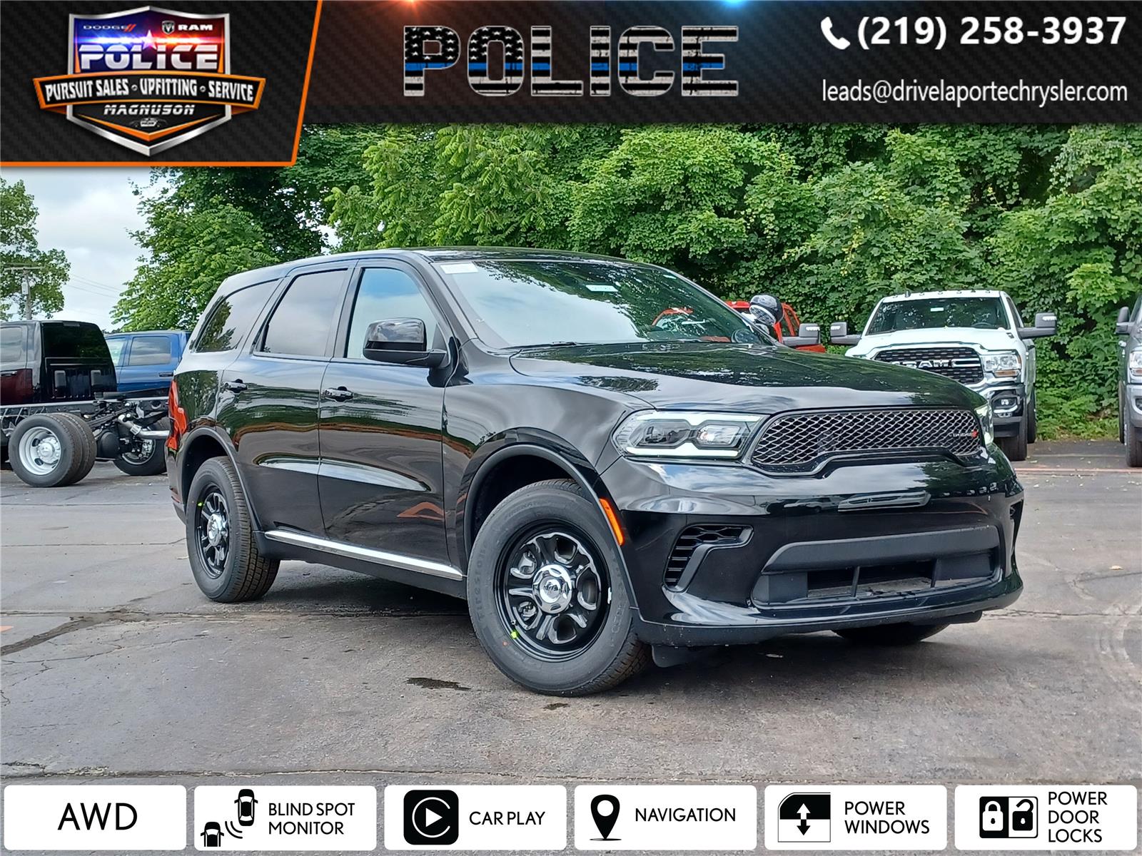 DB Black Clearcoat 2026 Dodge Durango SUV / Crossover All-Wheel Drive 8-Speed Automatic
