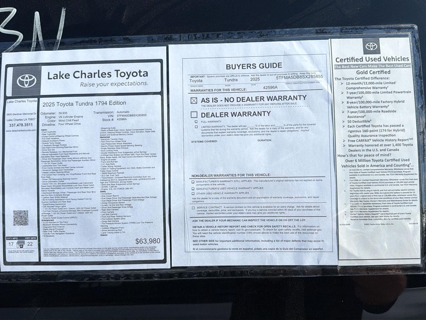 Used 2025 Toyota Tundra Truck