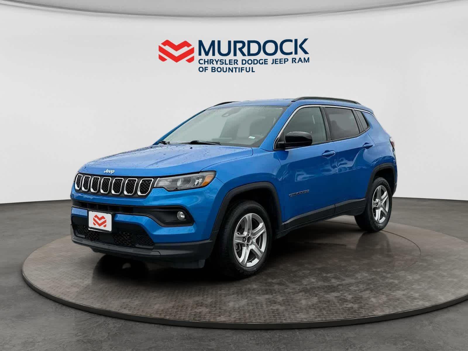 Hydro Blue Pearlcoat 2024 Jeep Compass SUV / Crossover Four-Wheel Drive 8-Speed Automatic