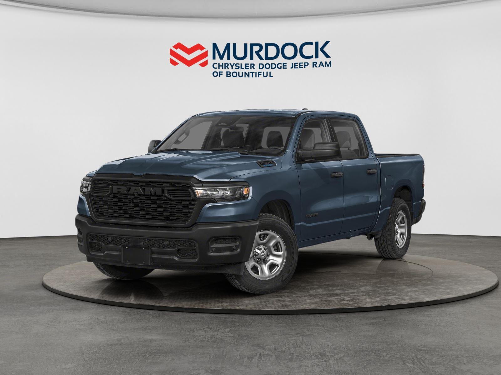 Blue 2026 RAM 1500 Tradesman Crew Cab 4WD Pickup Truck Four-Wheel Drive 8-Speed Automatic
