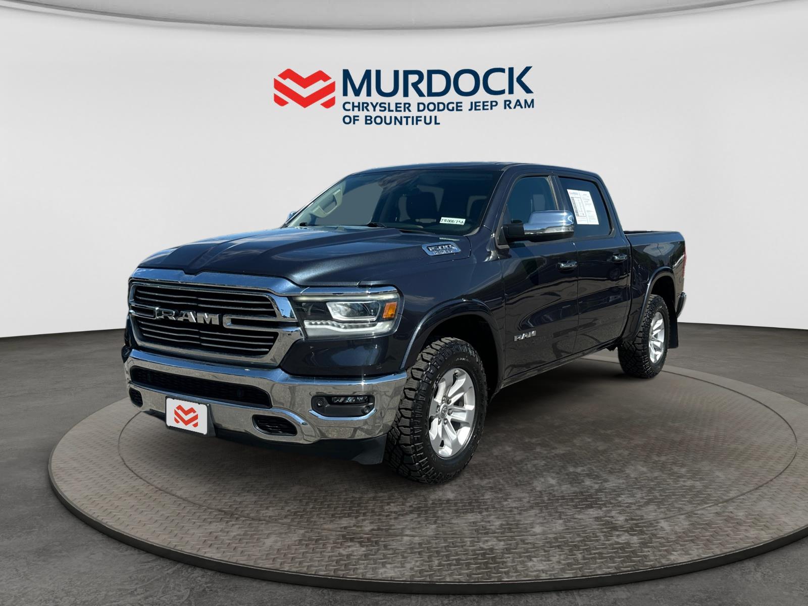Gray (Maximum Steel Metallic Clearcoat) 2021 RAM 1500 Pickup Truck Four-Wheel Drive 8-Speed Automatic