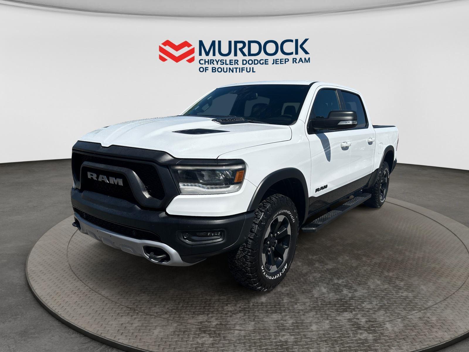 White 2019 RAM 1500 Pickup Truck Four-Wheel Drive