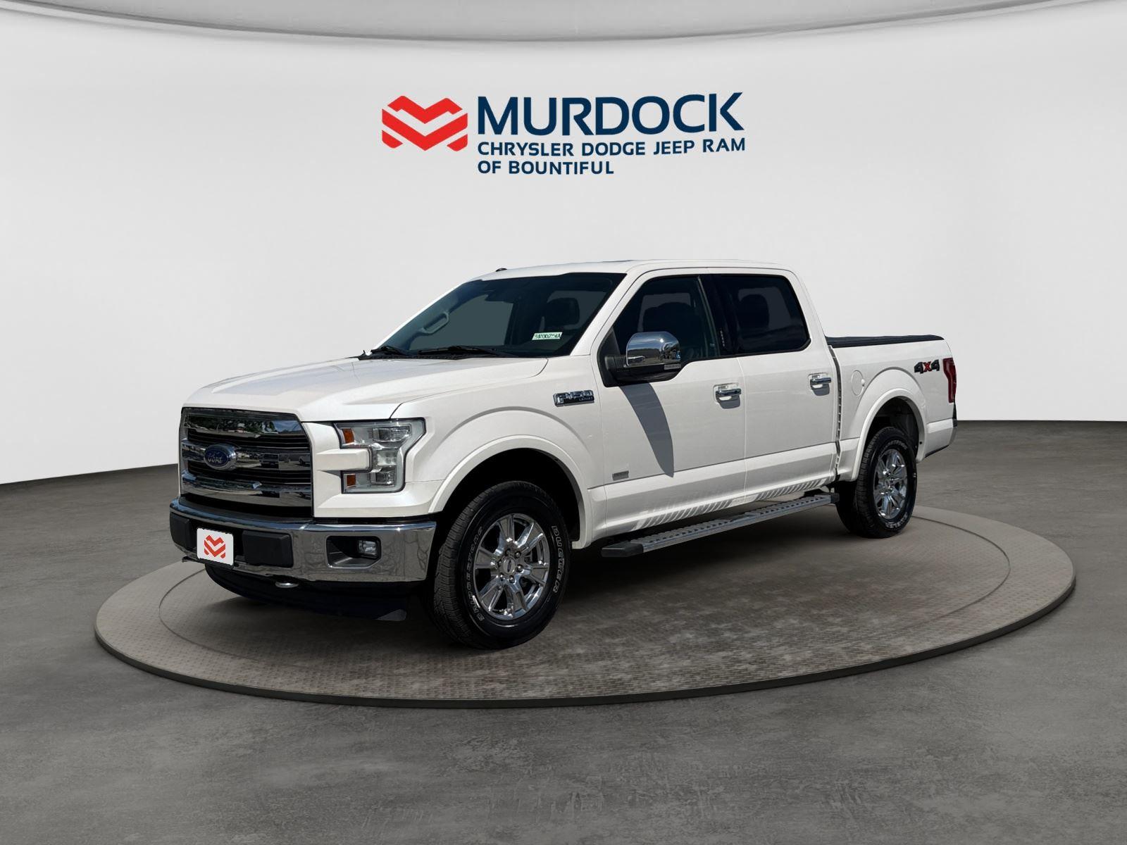 White Platinum Metallic Tri-Coat 2017 Ford F-150 Pickup Truck Four-Wheel Drive Automatic