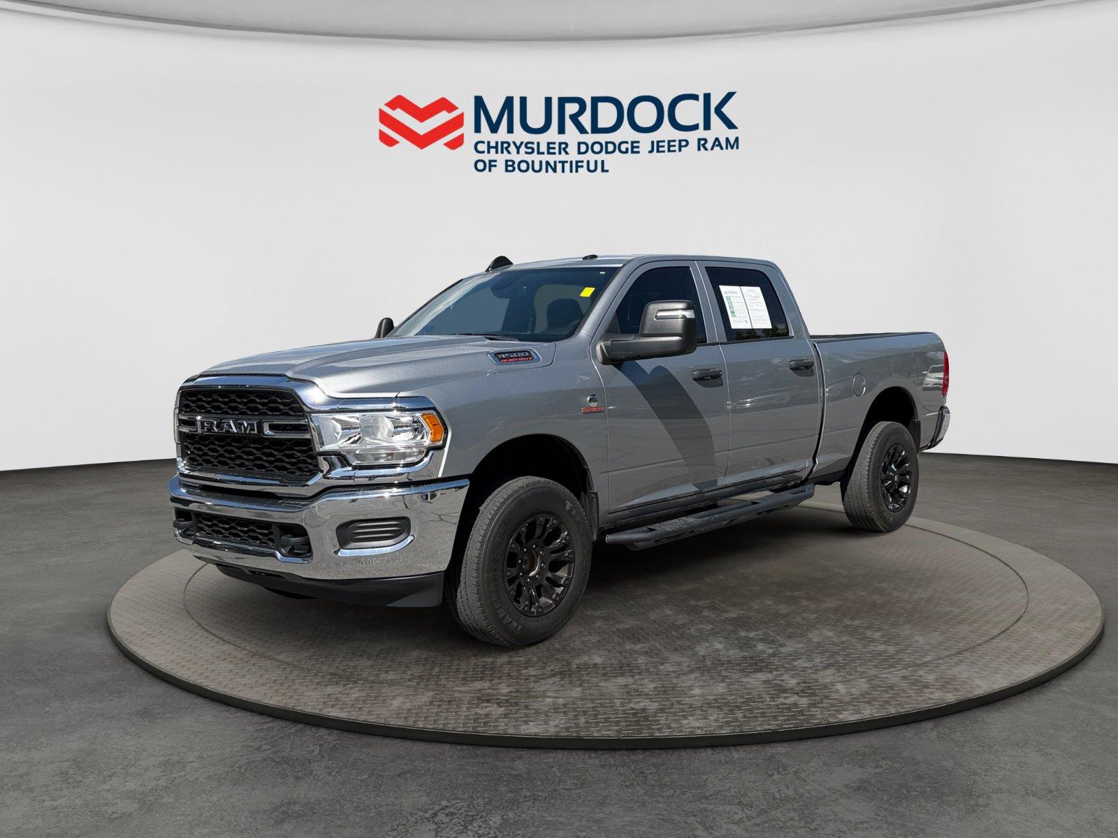 Silver 2024 RAM 3500 Pickup Truck Four-Wheel Drive 6-Speed Automatic