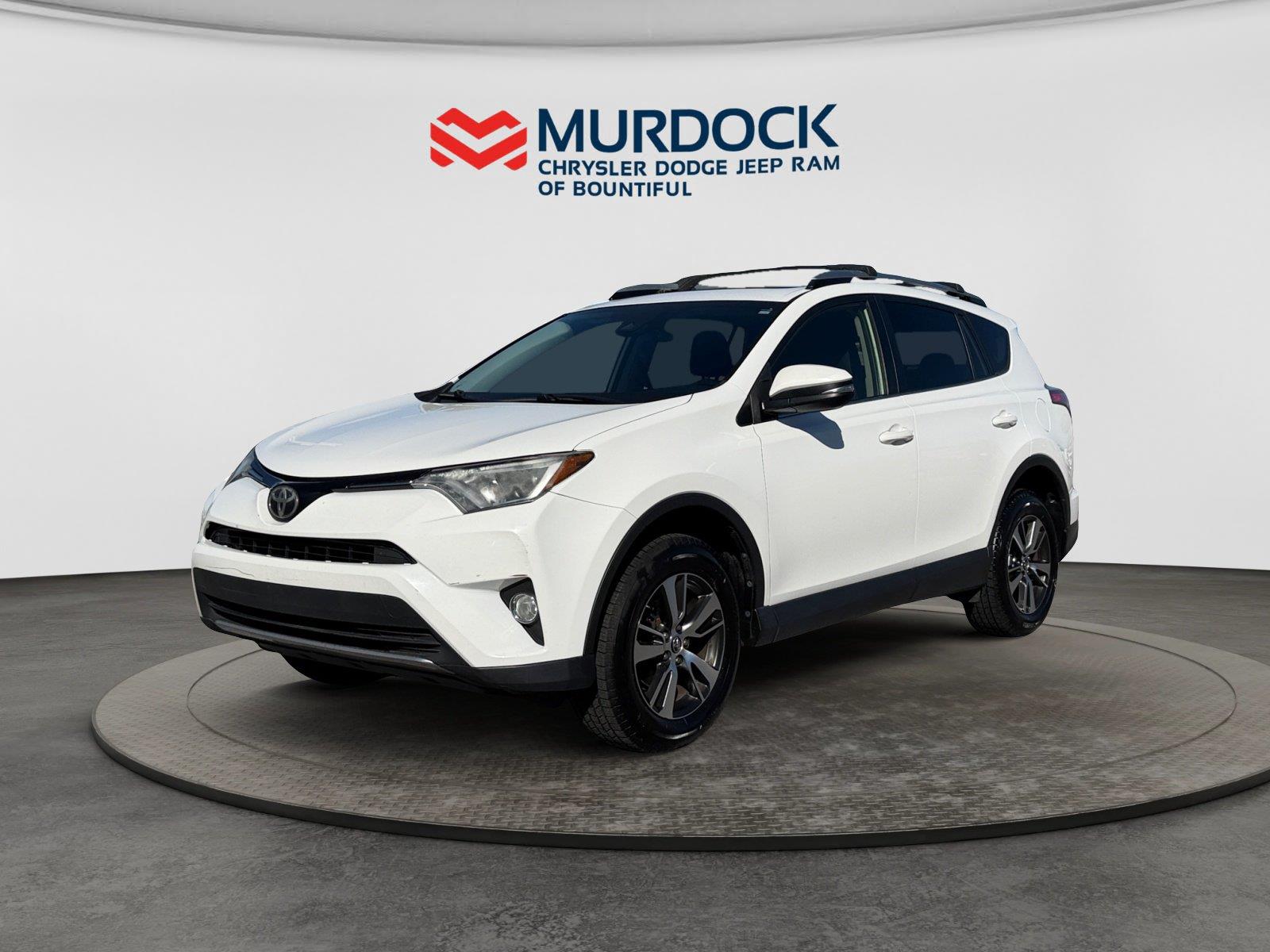 Super White 2018 Toyota RAV4 SUV / Crossover All-Wheel Drive Automatic