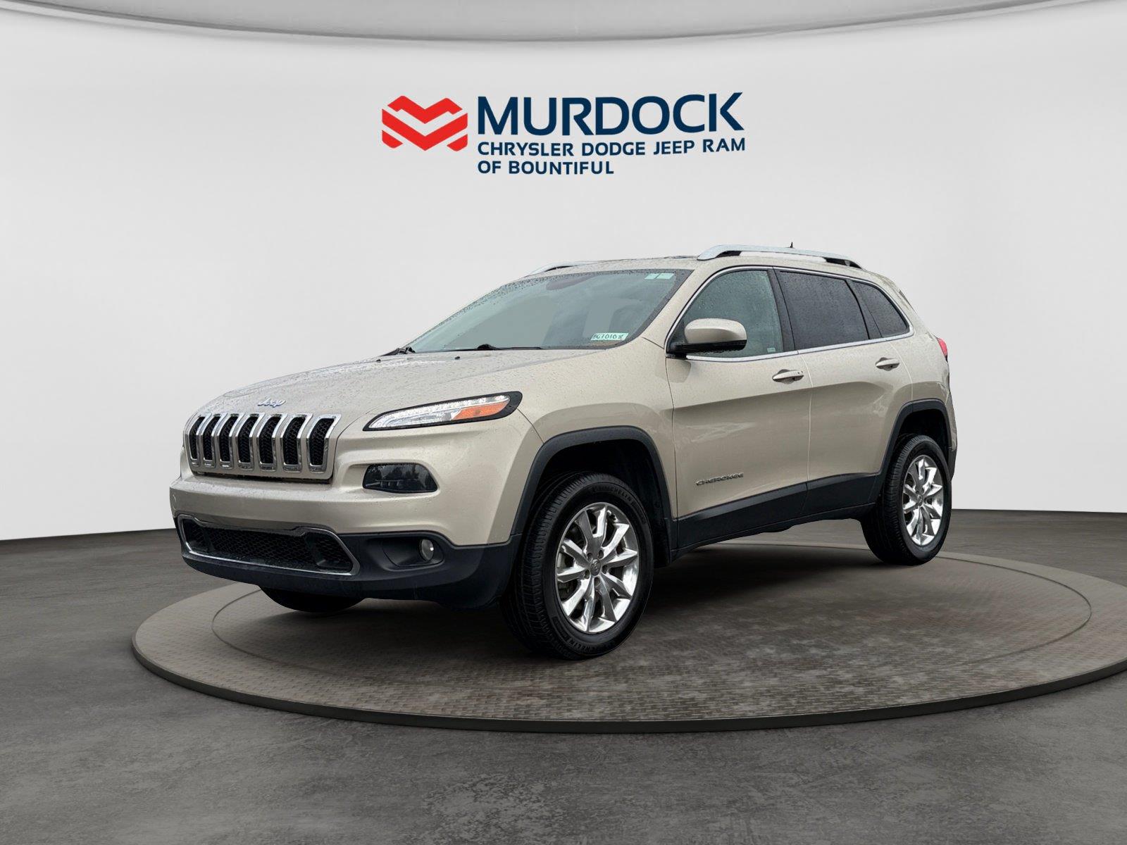 Cashmere Pearlcoat 2015 Jeep Cherokee SUV / Crossover Four-Wheel Drive 9-Speed Automatic
