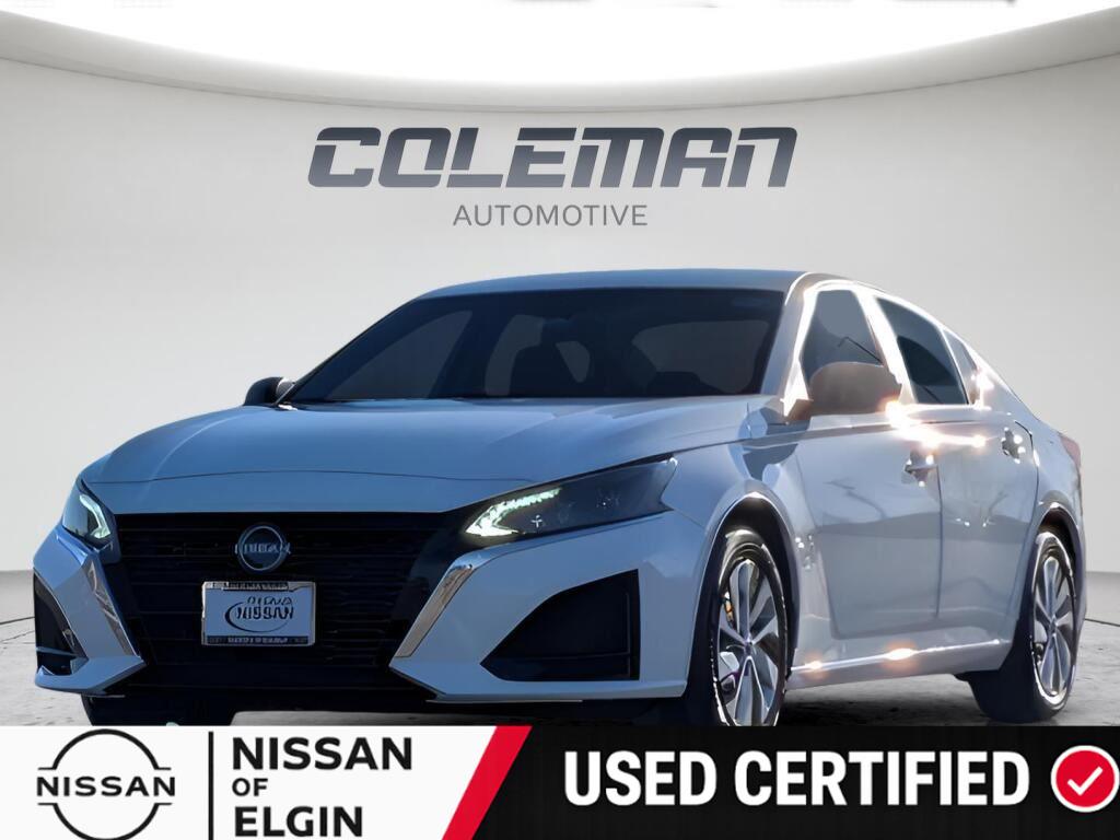 Glacier White 2025 Nissan Altima Sedan Front-Wheel Drive Continuously Variable Transmission