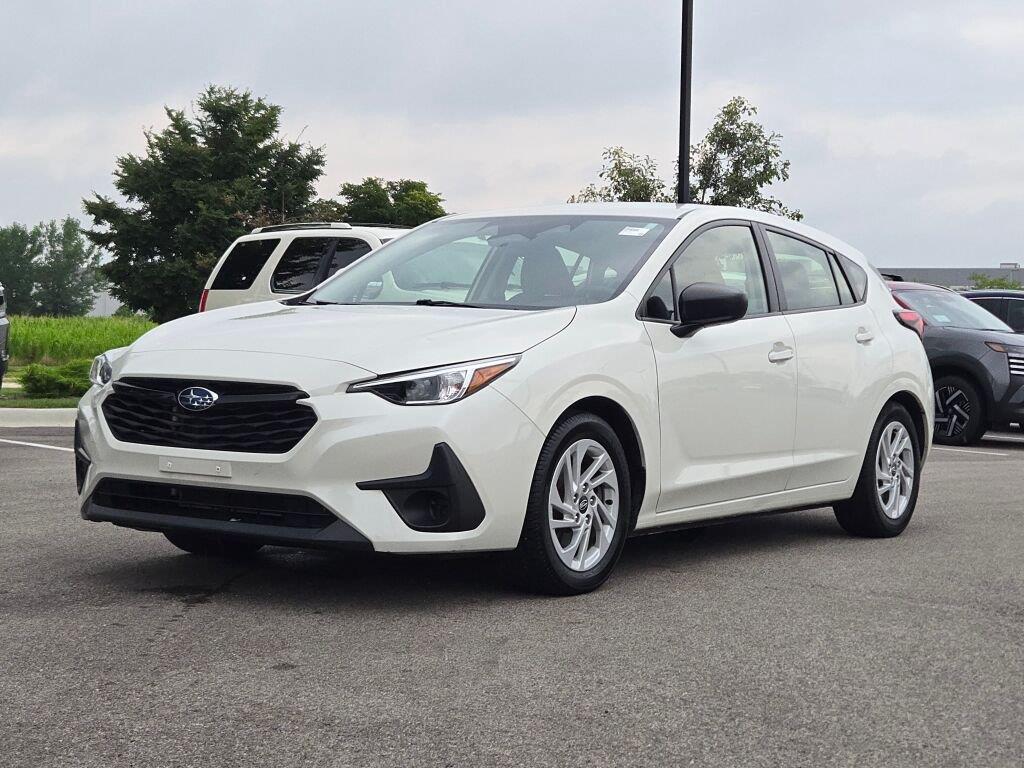 Crystal White Pearl 2024 Subaru Impreza Sedan Continuously Variable Transmission