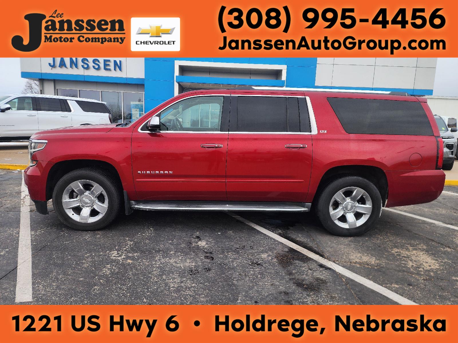 Crystal Red Tintcoat 2015 Chevrolet Suburban 1500 LTZ 4WD SUV / Crossover Four-Wheel Drive 6-Speed Automatic