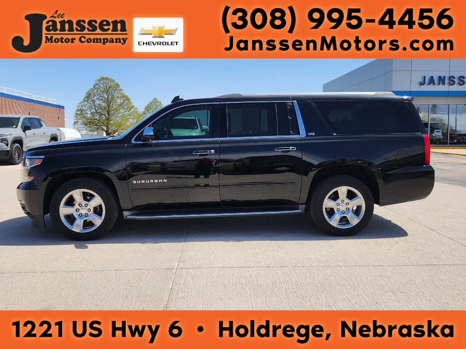 Black 2016 Chevrolet Suburban 1500 LTZ 4WD SUV / Crossover Four-Wheel Drive 6-Speed Automatic