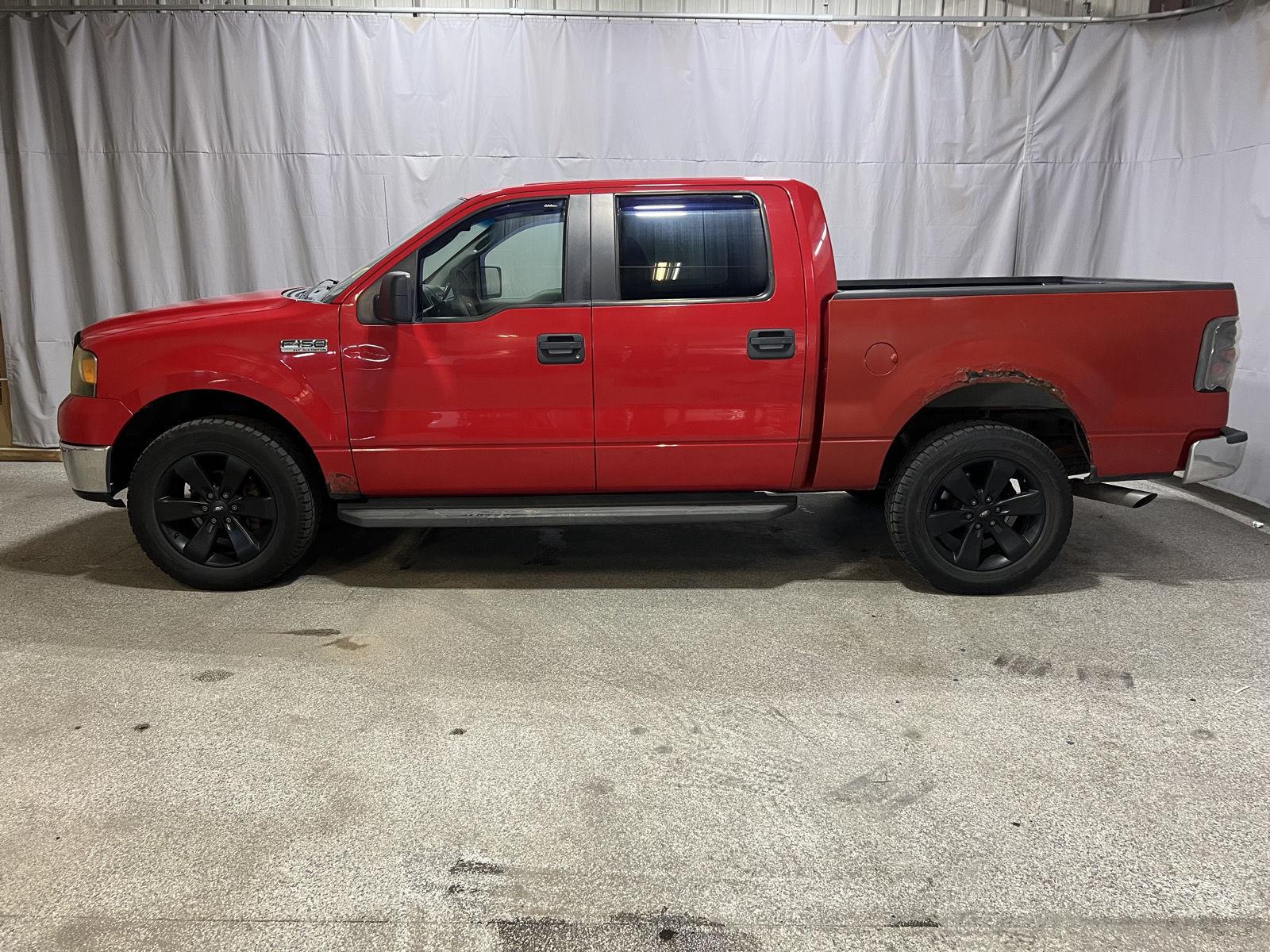 Bright Red Clearcoat 2008 Ford F-150 Pickup Truck Four-Wheel Drive 4-Speed Automatic Overdrive