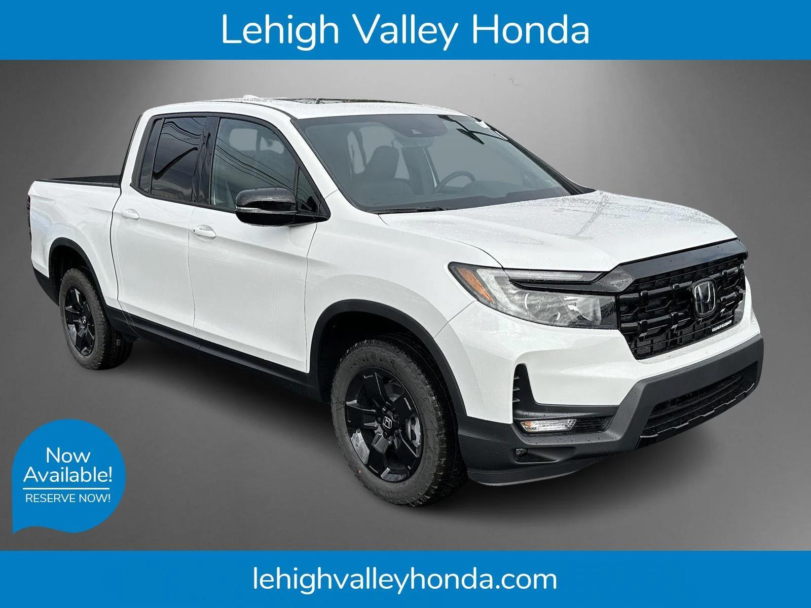 Platinum White Pearl 2026 Honda Ridgeline Black Edition AWD Pickup Truck All-Wheel Drive Automatic