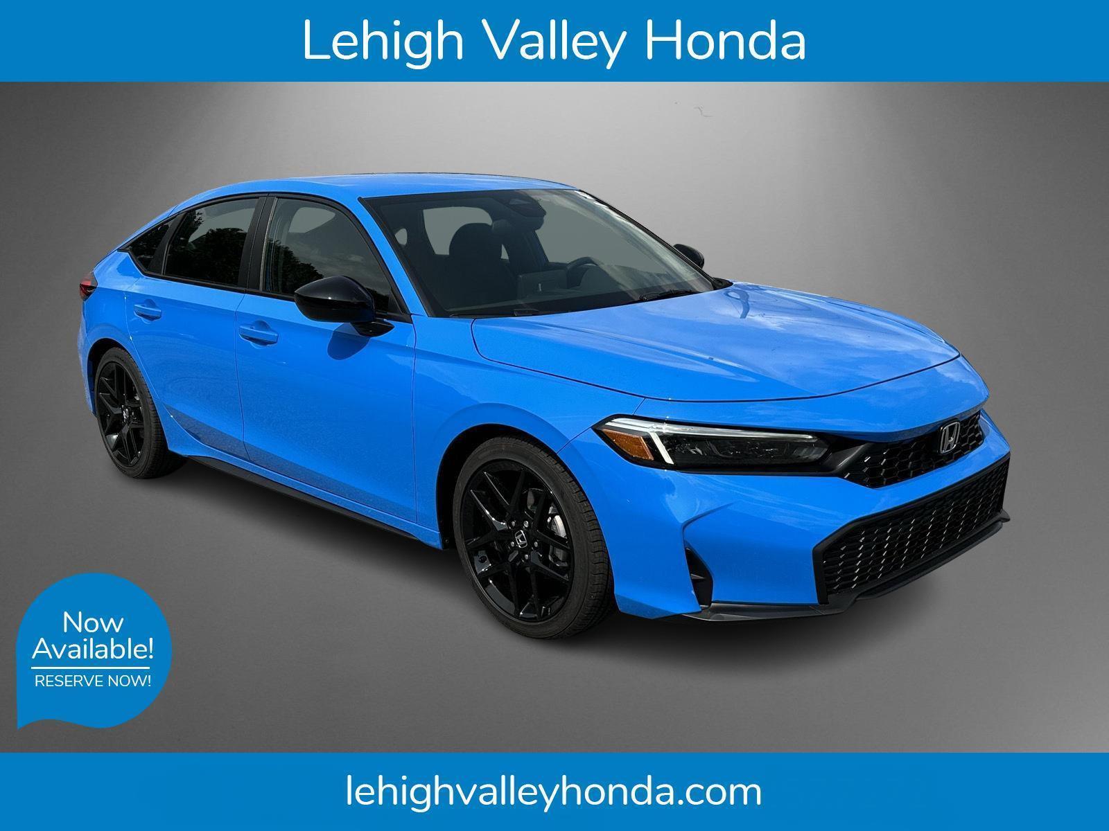 Boost Blue Pearl 2026 Honda Civic Hatchback Hatchback Front-Wheel Drive Continuously Variable Transmission