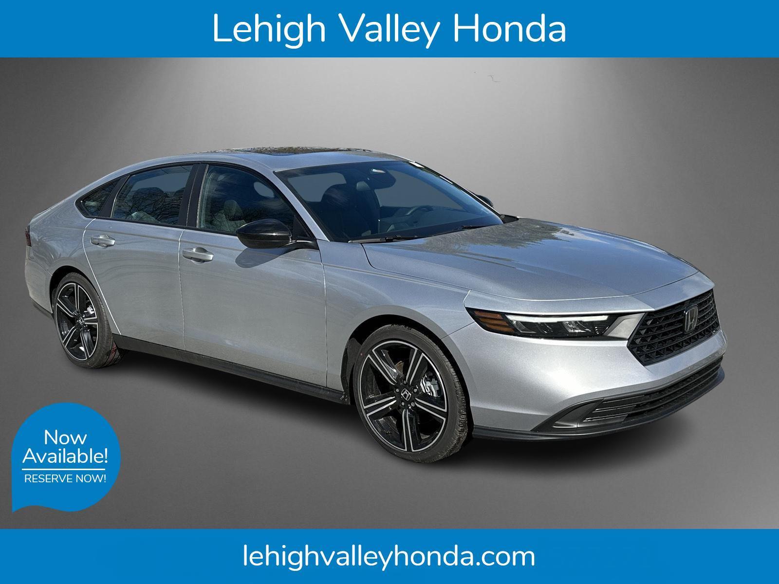 Solar Silver Metallic 2026 Honda Accord Hybrid Sedan Front-Wheel Drive Continuously Variable Transmission