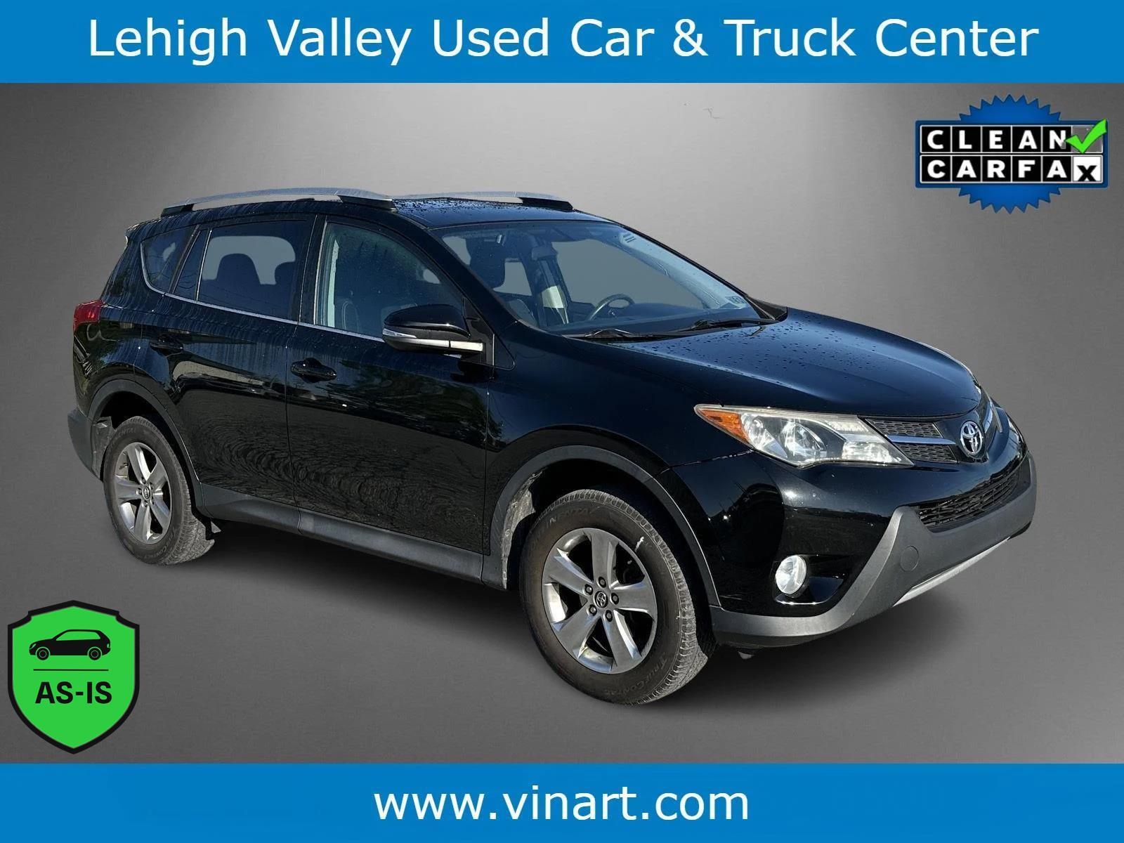 Black 2015 Toyota RAV4 XLE AWD SUV / Crossover All-Wheel Drive Automatic