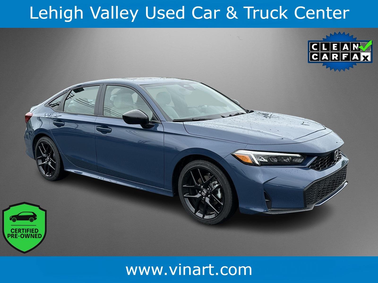 Blue Lagoon Pearl 2026 Honda Civic Hybrid Sport Sedan FWD Sedan Front-Wheel Drive Continuously Variable Transmission