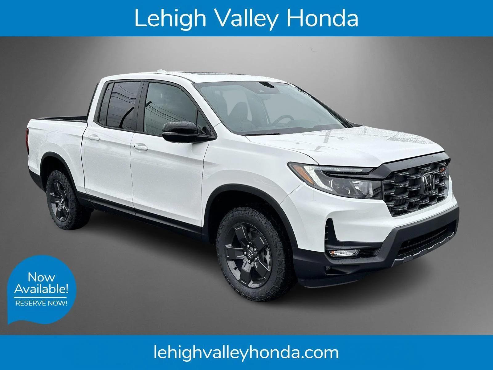 Platinum White Pearl 2026 Honda Ridgeline TrailSport AWD Pickup Truck All-Wheel Drive Automatic