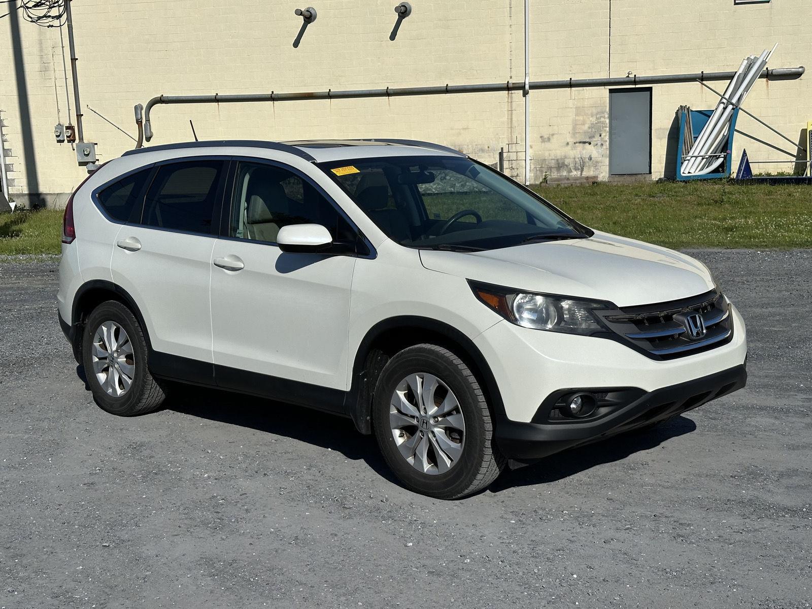 White 2013 Honda CR-V EX-L AWD SUV / Crossover All-Wheel Drive Automatic