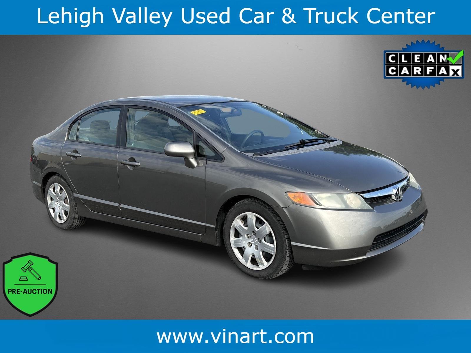 Galaxy Gray Metallic 2008 Honda Civic Sedan Front-Wheel Drive Automatic