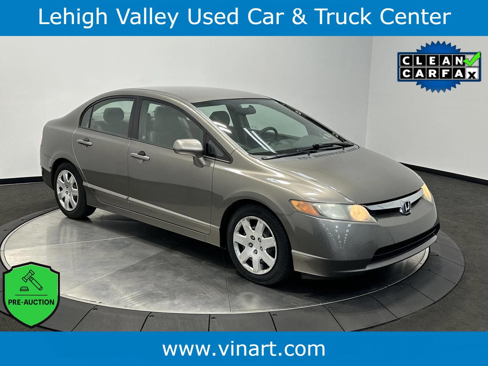 Galaxy Gray Metallic 2008 Honda Civic Sedan Front-Wheel Drive Automatic