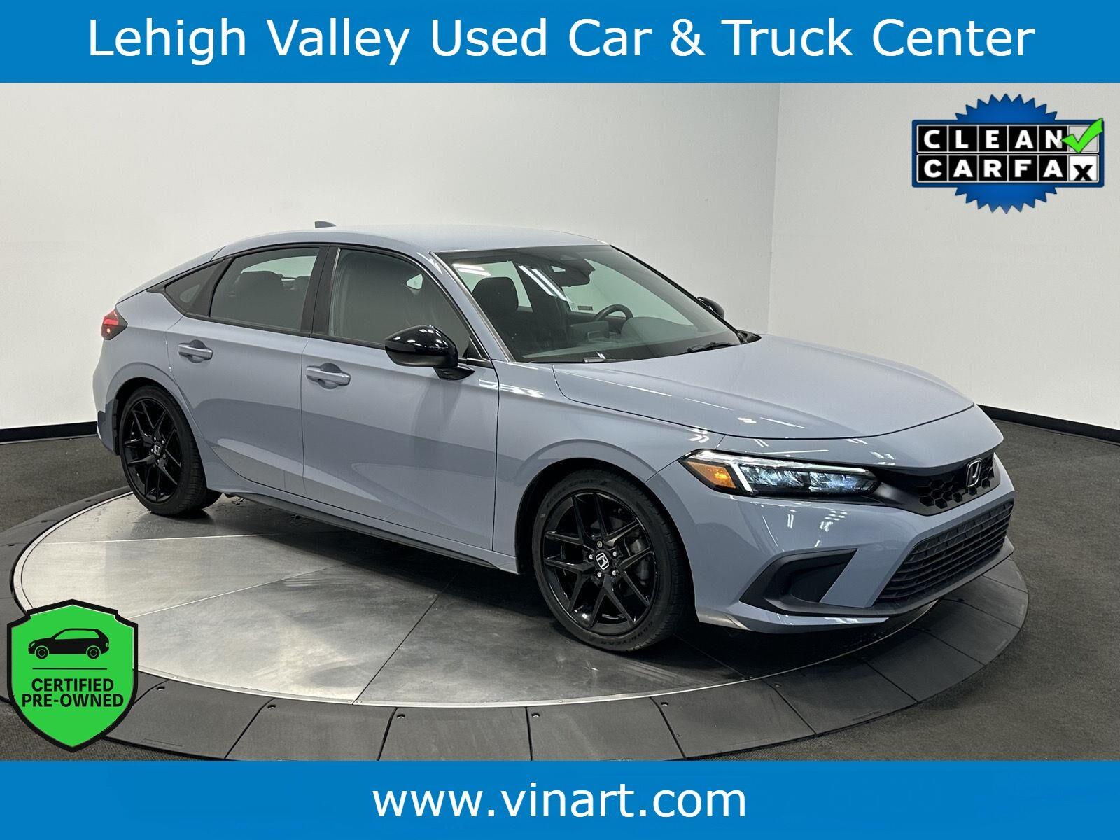 Sonic Gray Pearl 2023 Honda Civic Hatchback Hatchback Front-Wheel Drive Continuously Variable Transmission