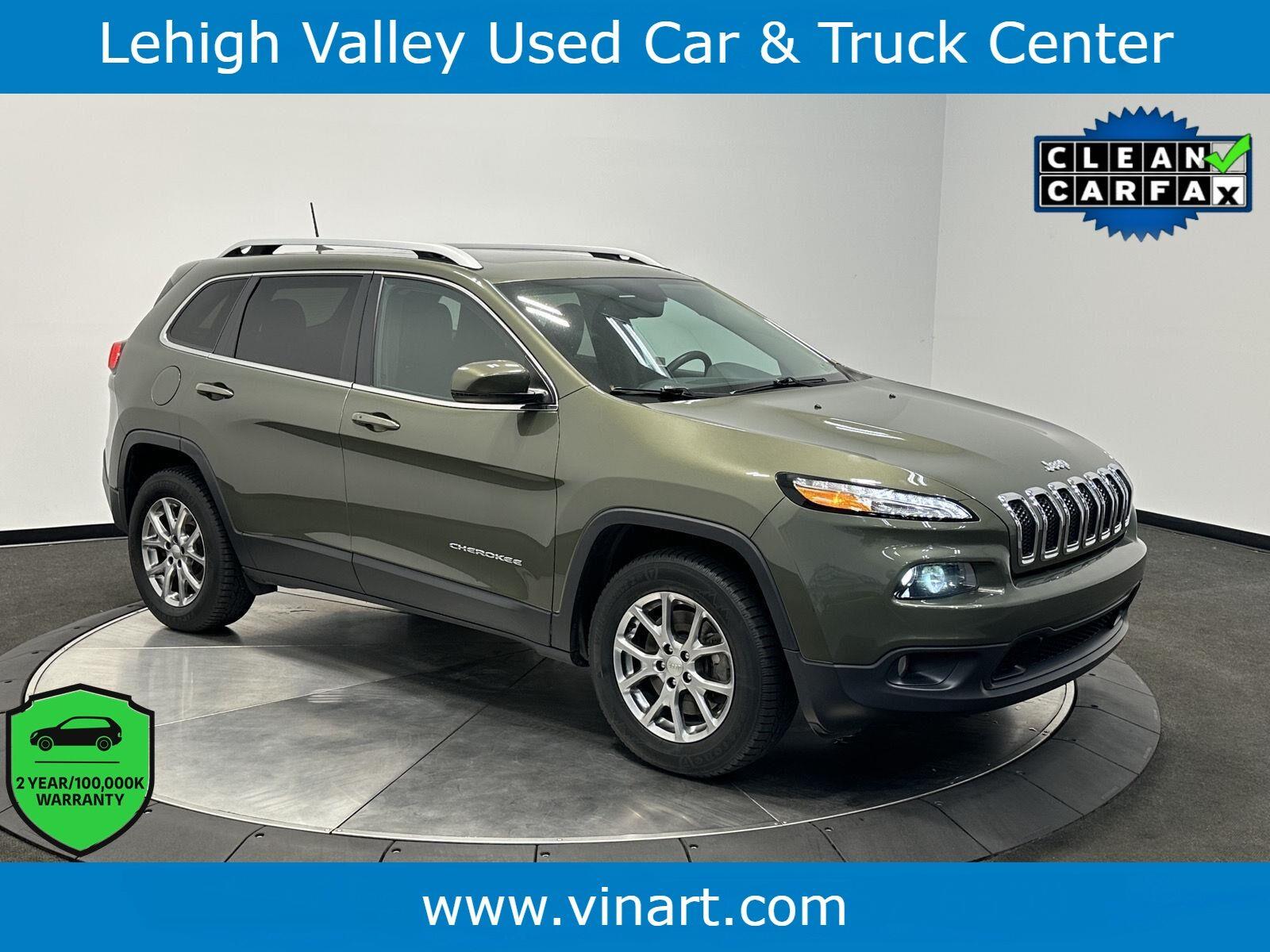 Olive Green Pearlcoat 2018 Jeep Cherokee SUV / Crossover Four-Wheel Drive 9-Speed Automatic