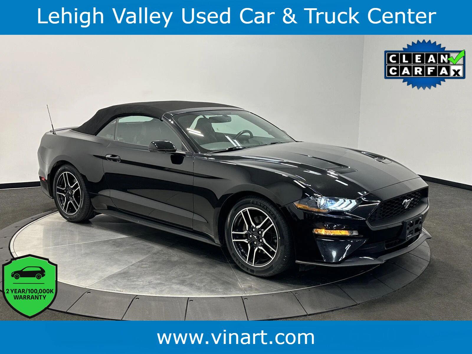 Shadow Black 2019 Ford Mustang Convertible Rear-Wheel Drive 6-Speed Manual