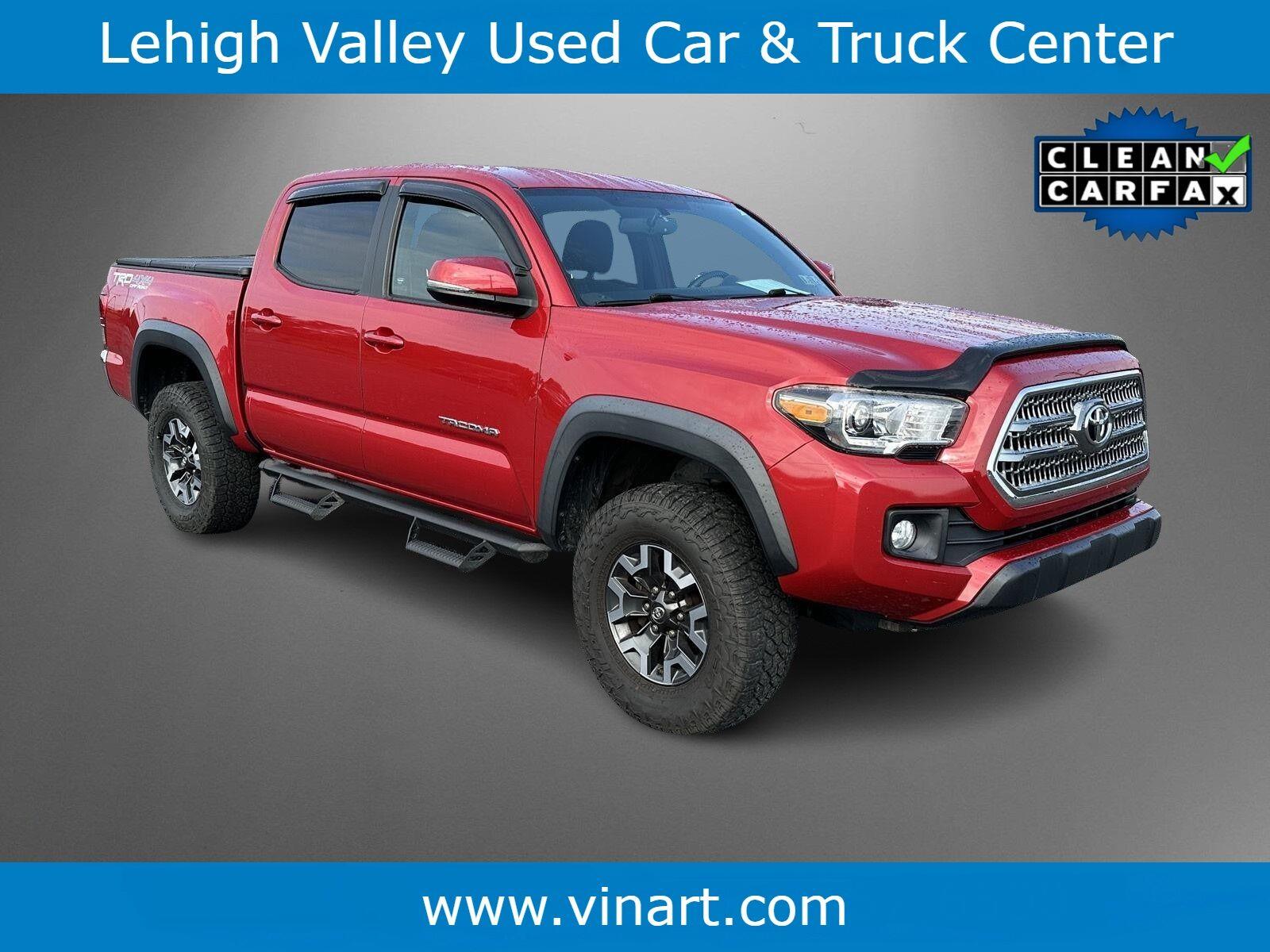 Barcelona Red Metallic 2017 Toyota Tacoma Pickup Truck Four-Wheel Drive Automatic