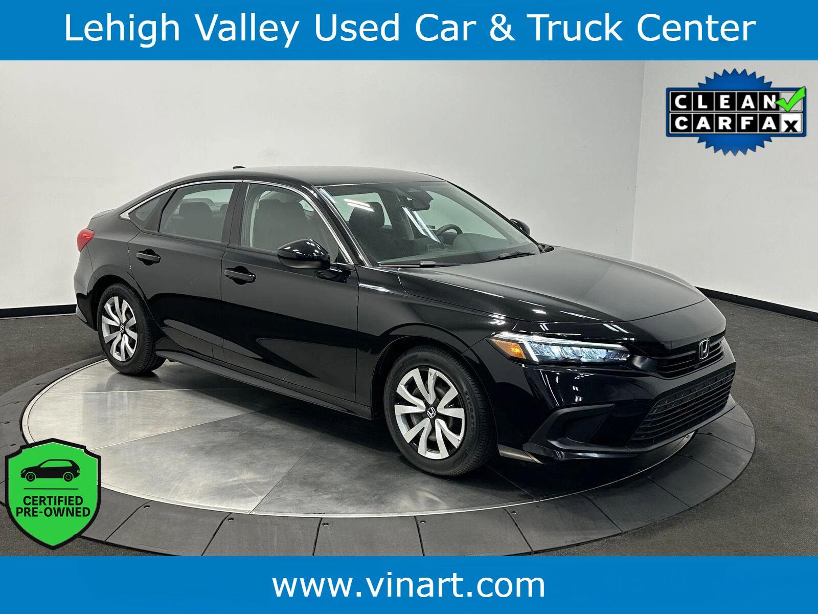 Crystal Black Pearl 2023 Honda Civic Sedan Front-Wheel Drive Continuously Variable Transmission