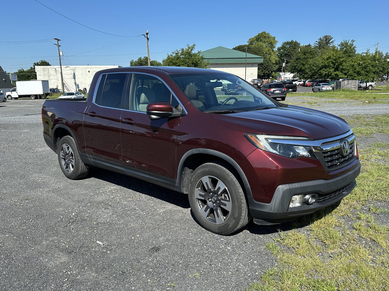 Red (Deep Scarlet Pearl) 2019 Honda Ridgeline Pickup Truck All-Wheel Drive Automatic