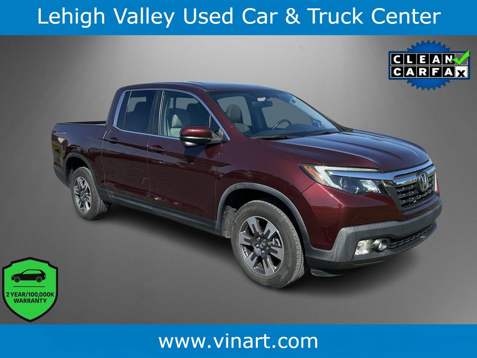 Red (Deep Scarlet Pearl) 2019 Honda Ridgeline Pickup Truck All-Wheel Drive Automatic