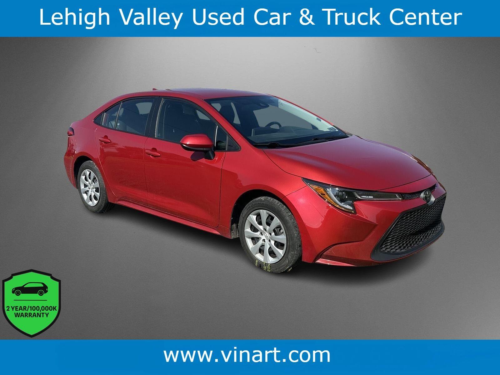 Barcelona Red Metallic 2021 Toyota Corolla Sedan Front-Wheel Drive Continuously Variable Transmission