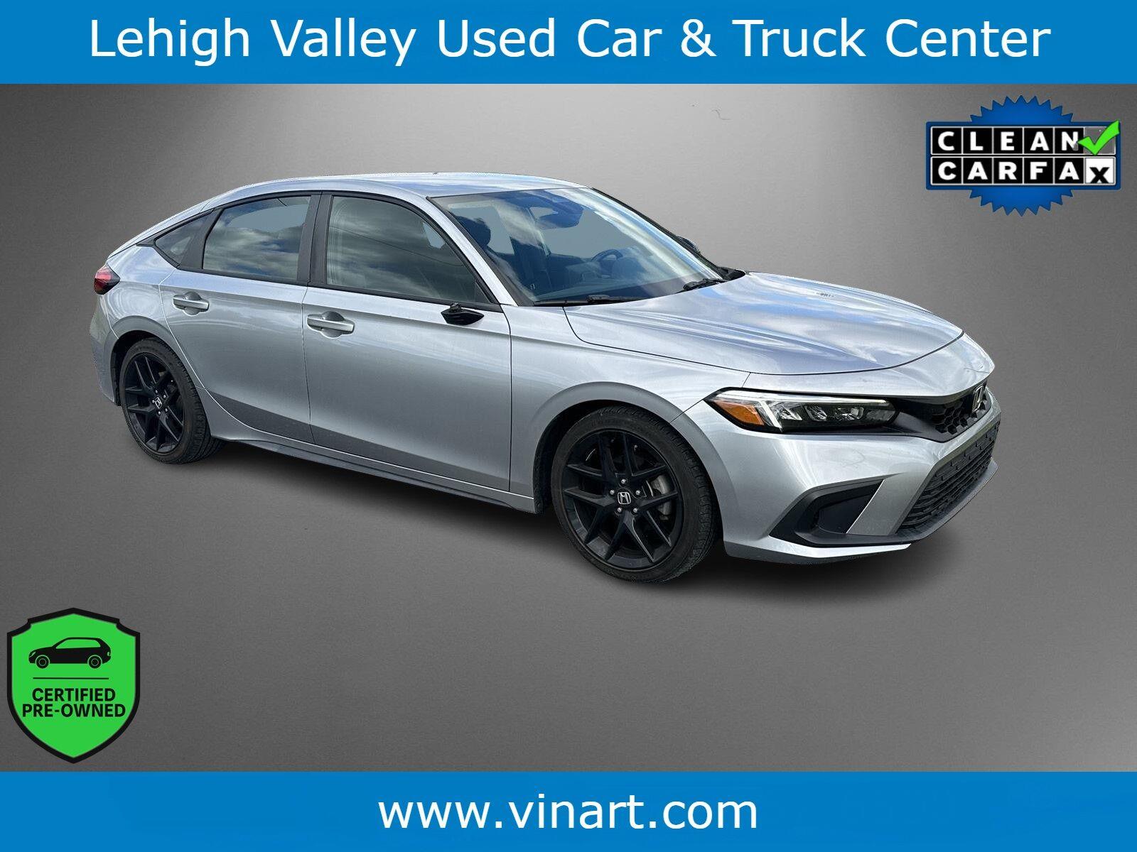 Lunar Silver Metallic 2023 Honda Civic Hatchback Hatchback Front-Wheel Drive Continuously Variable Transmission